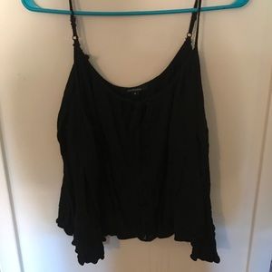 Off the shoulders black shirt